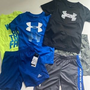 Summer lot boys Tops and Shorts size 7